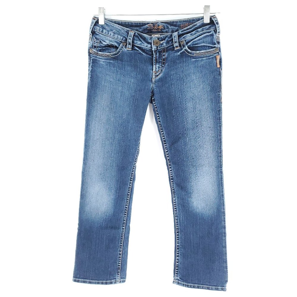 Silver Jeans Santorini Women Jean Low Rise Blue Size 29x28